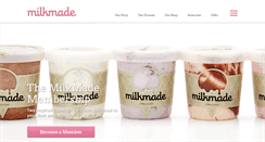 Desktop Screenshot of milkmadeicecream.com